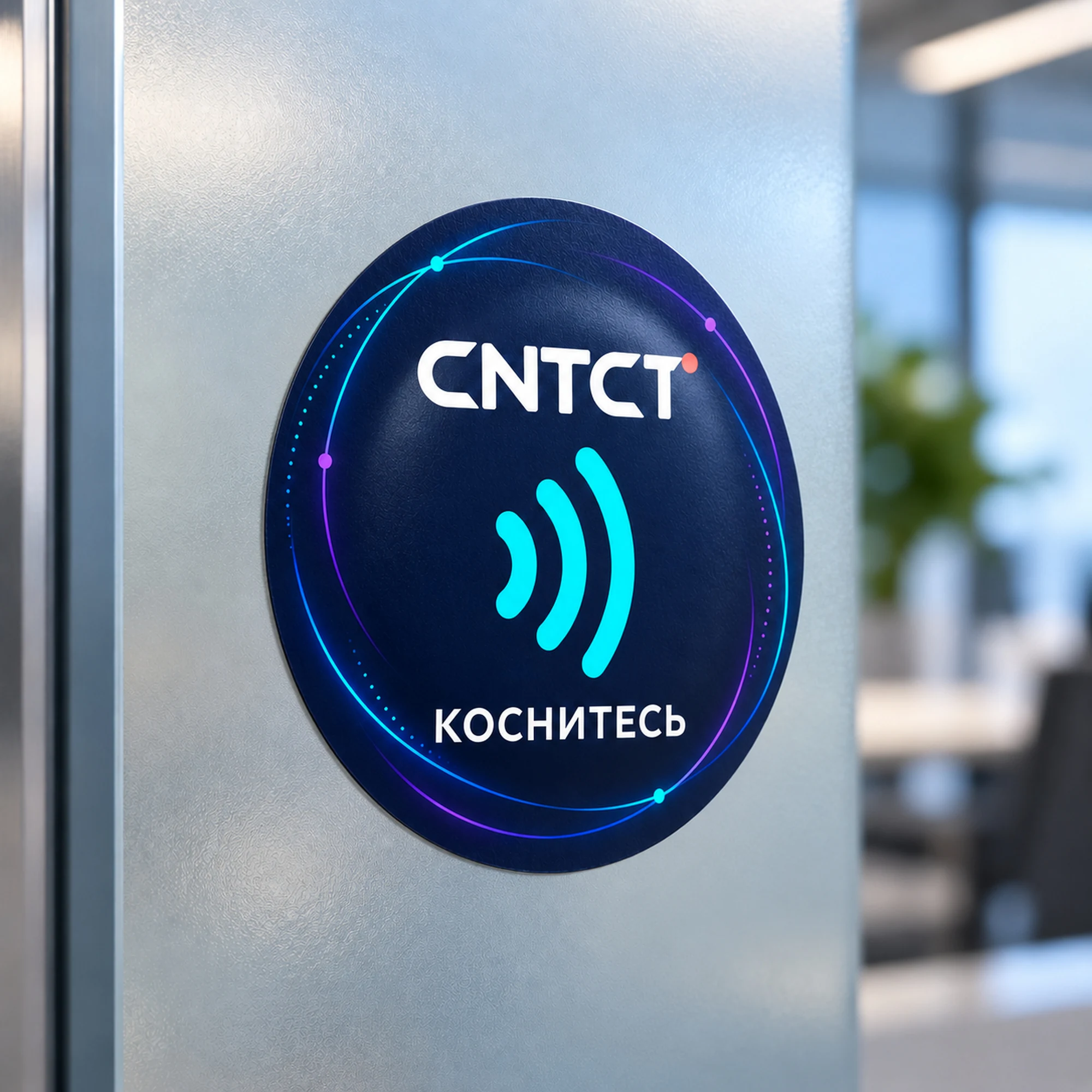 CNTCT · Орбита — метка Ø50 мм · антиметалл